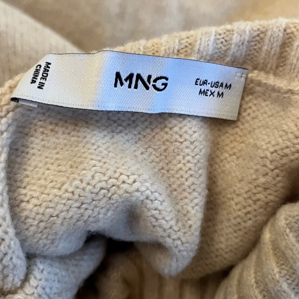 Mango Women’s Beige Knit Sweater